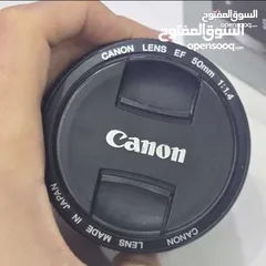  2 عدسة كانون Canon 50mm فتحة عدسة 1.4/f