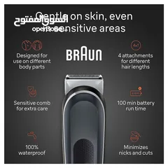  6 ماكنة حلاقة براون للجسم والاماكن الحساسه Braun bodyGroom