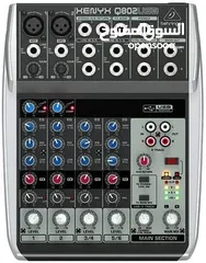  1 Behringer Q802USB Premium 8-Input Mixer with XENYX Mic Preamps