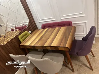  3 طاولة سفره / 6 مقاعد ممتازه