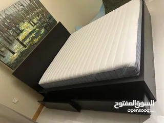  3 IKEA Bedframe and verstmarka mattress