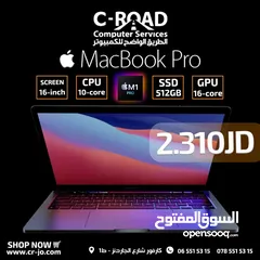  3 apple MacBook PRO m1 16-inch core 16 ماك بوك M1 برو أبل 