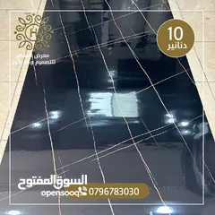 5 رولات رخام معالجه رطوبه جدران سهل تركيب لاصق ذاتي مع طبقه عازله من قصدير