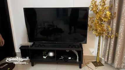  4 led tv with tv box and spaker
