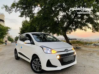  1 هونداي i10  فل اوتماتك صلاة النبي بحالة فوق الممتازة 2019 يد اولى ولا غرام بوية الله يبارك ...