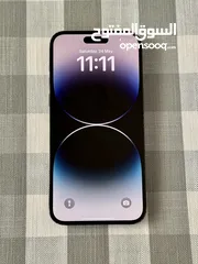  7 iPhone 14 Pro Max black 128GB used like new/ 445JD