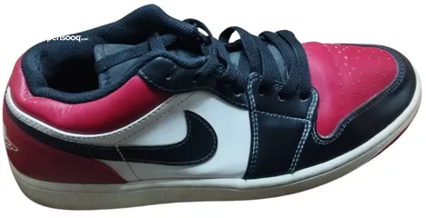  3 Jordan Men's Air Jordan 1 Low Bred Size  بوت نايك جوردن 1 10