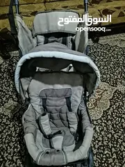  13 عرباية أطفال  Elevenflo + Car seat، عرباية توأم ماركة Juniers