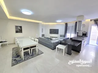  2 عبدون شقة مفروشة جديدة ( مودرن ) مع تراس واسع
