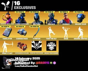  4 حساب فورتنايت 135 سكن نادر
