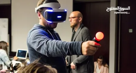  9 PLAYSTATION VR1 (Virtual Reality) نظارات VR1 بلاي ستيشن مع لعبتين مجانا