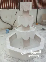  18 نوافير وشلالات وباربيكو وجميع انواع ديكورات الحجر الطبيعي  العنوان الزرقاء الجديده
