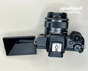  5 كاميرا كانون ( EOS M50 Mark II ) مع عدسة  mm ( 15 - 45 )