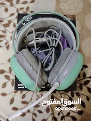  1 سماعات Gaming RGB مبرد درجة برودة 5- وصلة 10 منافذ متعددة
