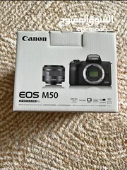  3 canon m50 with cage and adapter