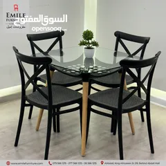  8 كرسي عظم اوروبي ثقيل وعملي مناسب داخلي وخارجي
