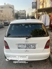  1 مرسيدس a140 1999 قير عادي مكيف سنتر بحاله جيده جدا 5مقاعد لون ابيض