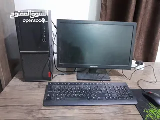  1 كمبيوتر لينوفو v250  مع شاشة وملحقاته