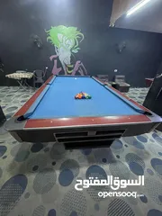  7 طاولات بلياردو 9 قدم اجنبي رخام اسود عدد(2) بسعررررررررررررررررررررررر حرررررررق