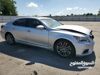  5 تم الوصول LEXUS LS 460 2013 L ارباكات وكالة وارد امريكا اوراق جمارك البيع بالحادث