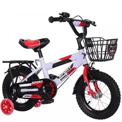  4 دراجة هوائية للاطفال مقاس 12 انش بسعر الجملة مع سلة ومطرة