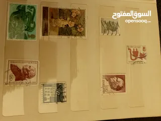  3 طوابع بريدية قديمة