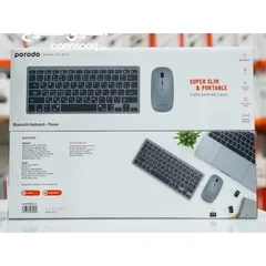  6 Porodo Wireless Keyboard With Touch-Pad Compatible with Mac/ Windows