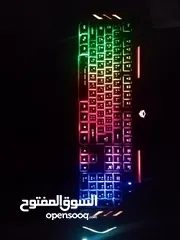  1 ماوس و كيبورد جديد لل pc و السيت اب فيها اضاءه led