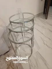  6 طقم طاولات سيرفس متداخلة جديد