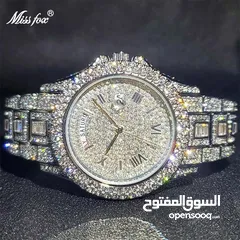  2 Iced out silver watch