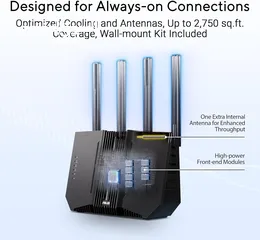  5 ASUS RT-BE92U BE9700 Tri-Band WiFi 7 Router