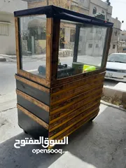  1 عربة ذره للبيع  صاج كامل مع بترينه المنيوم