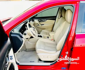  8 NISSAN XTRAIL 2015 RED GCC SL OPTION FULLY LOADED