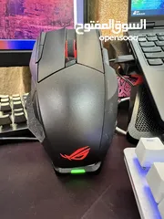  2 Asus rog spatha wireless or wired gaming mouse with charging dock