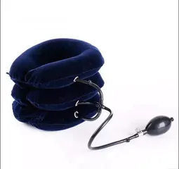  7 مخدة رقبة الهوائيه نفخ مخمل لاستقامه الفقرات و معالجة الام الرقبة مخده رقبه بالون الرقبة مسند مخدة