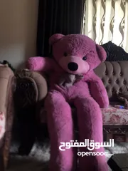  2 دب طول 150سم لون زهري نضيف وكالة بسعرر حرررررق