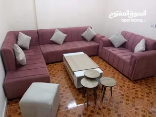  21 اطقم كورنر حرف ال مع مجوزه 9مقاعد جميع الالوان متوفره عرض لاخر الشهر من المصنع بسعر الجمله
