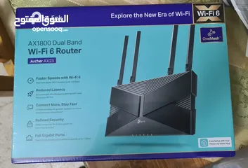  1 راوتر حديث نظيف بسعر مغري / ROUTER TP LINK AX 1800