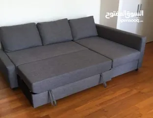  3 IKEA Frithen Sofa Bed L Shaped