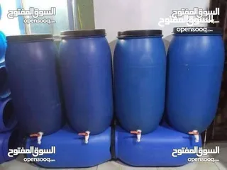  9 براميل بلاستيك نظاف جدا للبيع