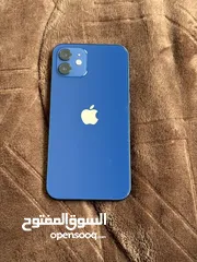  1 iPhone 12 Blue  نظيف من غير خدوش  غير مفتوح مع الكرتونة الاصلية
