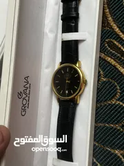  10 ساعة GROVANA اهداء ملكي لون مميز اسود