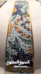  8 تيبل لامب ايطالي  italy  mosaico تيبل لامب  فخم جدا قديم طراز فسيفساء  من النوادر حجم كبير