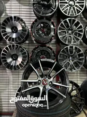  1 /:- جنط جديد /:- قياس 15 انش /:- 4 براغي قريب