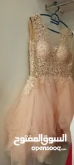  1 فستان مناسبات زهري مبطن فخم للبيع Luxury lined pink occasion dress for sale