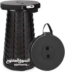  2 كرسي تلسكوب قابل للطي