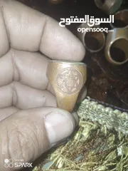  5 السلام عليكم خواتم نحاس قديم منقوشه  الخاتم الياقوت في زئبق من الداخل فرصه للهواه التسليم في الاردن