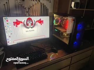  2 كمبيوتر gaming + شاشة 144 هرتز+ ماوس لوجتك + كيبورد ماكانيكال فانتك