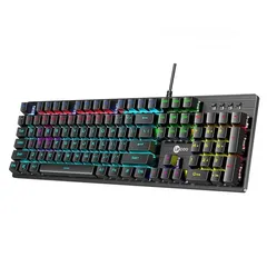  1 لوحة مفاتيح كيبورد اصلي لأجهزة الكومبيوتر LECOO BY LENOVO GK302 BLUE SWITCH USB WIRED KEYBOARD