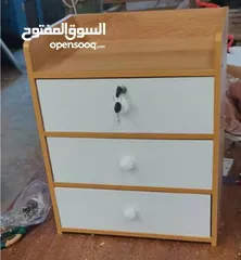  5 كامودينة خشبي مع قفل